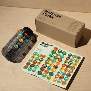 National Park Sticker Bottle With Stickers non Nalgene Version ...