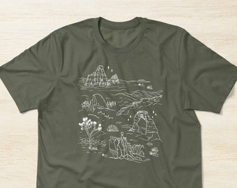 Iconic National Parks T-Shirt, Vintage National Park Shirt, Camping Tee, Hiking Tee