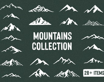Mountains SVG, PNG, EPS, For Canva, Cricut, Camping clipart, Silhouette, Outdoor, Travel, Landscape