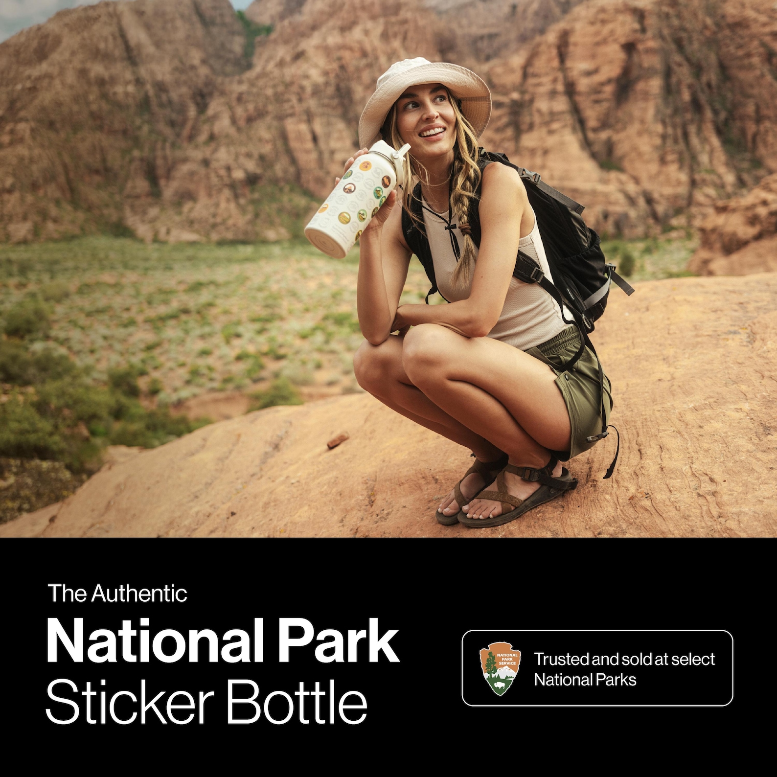 National Park Sticker Bottle With Stickers Nalgene, Checklist Bottle ...