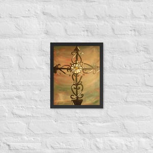 Christian Cross Framed poster