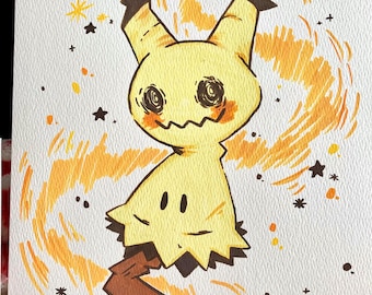 ミミッキュ ポケモン アート作品 - 9x12