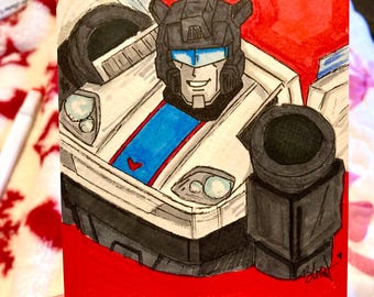 Jazz Transformer IDW/G1 style artwork autobot jazz art