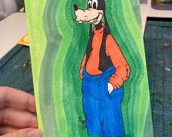 Goofy Handsketched Alcohol Marker Artwork