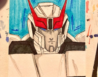 Prowl Transformer Artwork IDW comic style Art Autobots
