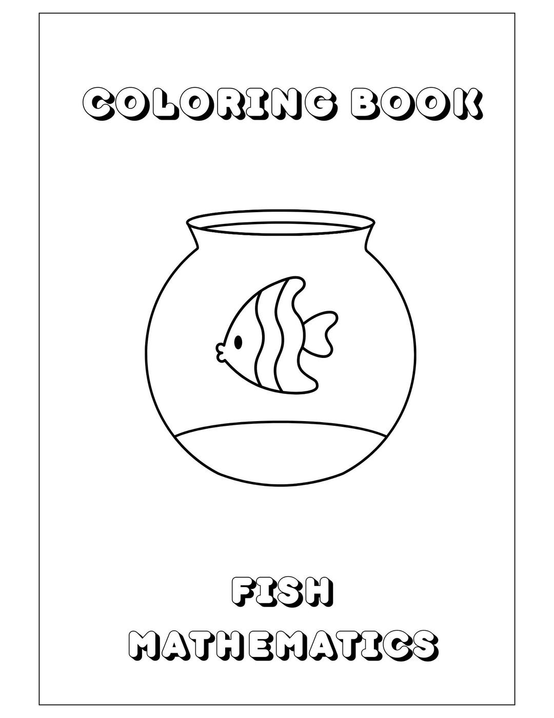 Fish Math Color Sheets Coloring Book Fish Mathematics - Etsy