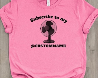 Custom "Subscribe to My Fans" Tee, OnlyFans T-shirt, Bella + Canvas Crop Top, NSFW OnlyFans T-shirt,  Onlyfan Apparel, Cam Girl Tee