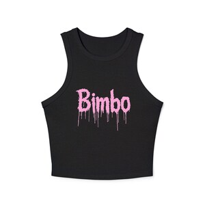 Bimbo micro rib racer tank top, Y2K bimbocore aesthetic, 2000s fashion, Ribbed racer tank top, bimbo aesthetic, Y2K fashion essential image 14