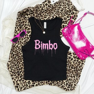Bimbo micro rib racer tank top, Y2K bimbocore aesthetic, 2000s fashion, Ribbed racer tank top, bimbo aesthetic, Y2K fashion essential image 12