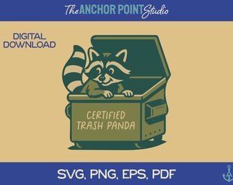 Raccoon SVG, Raccoon PNG, Raccoon Clipart, Raccoon Shirt, Raccoon Sticker, Funny Raccoon svg, Cute Raccoon SVG, Retro Raccoon, Trash Panda