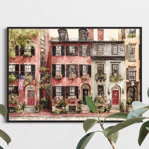 Boston Wall Art, Boston Print, Boston Art, Boston Download, New England Print, Boston Print, Beacon Hill Print, Boston, Digital Wall Art