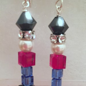 Swarovski Crystal Nutcracker, Toy Soldier Earrings Celebrate the Holidays in Style, SRAJD image 1