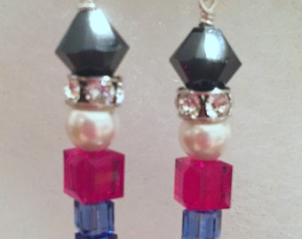 Swarovski Crystal Nutcracker, Toy Soldier Earrings - Celebrate the Holidays in Style, SRAJD