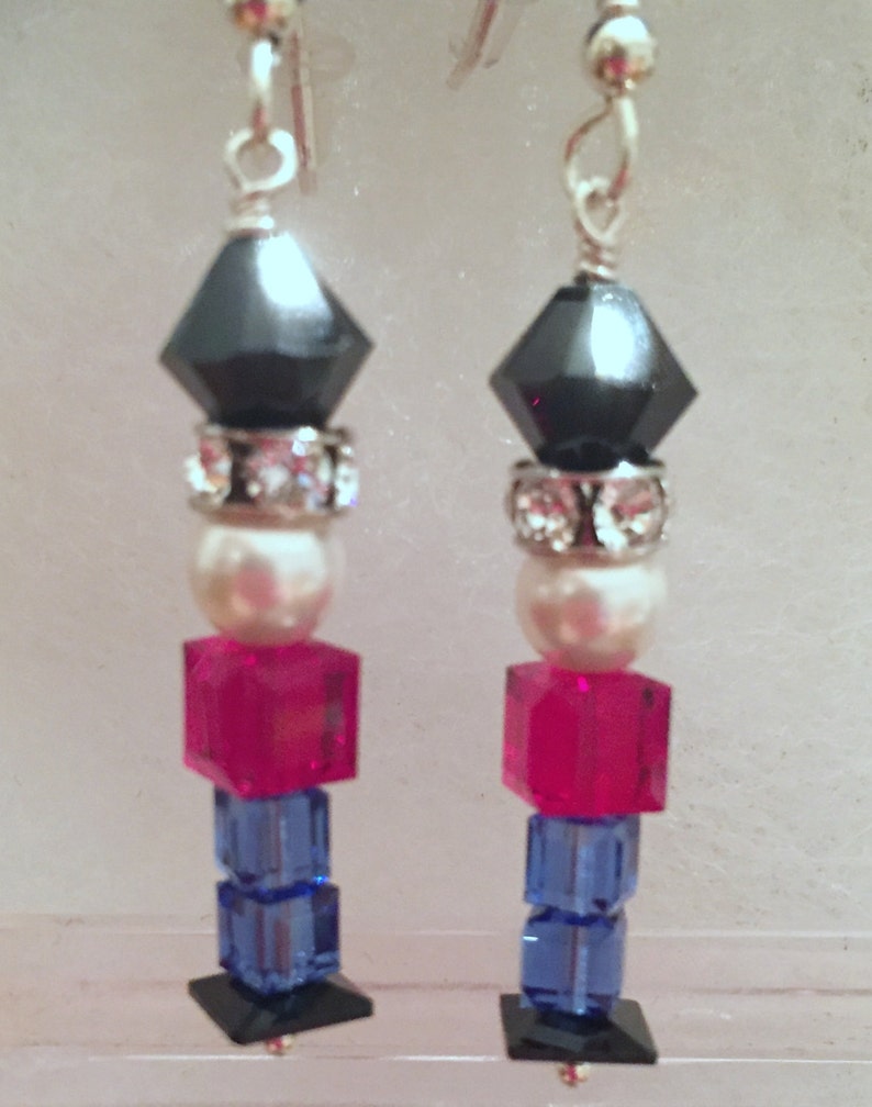 Swarovski Crystal Nutcracker, Toy Soldier Earrings Celebrate the Holidays in Style, SRAJD image 1