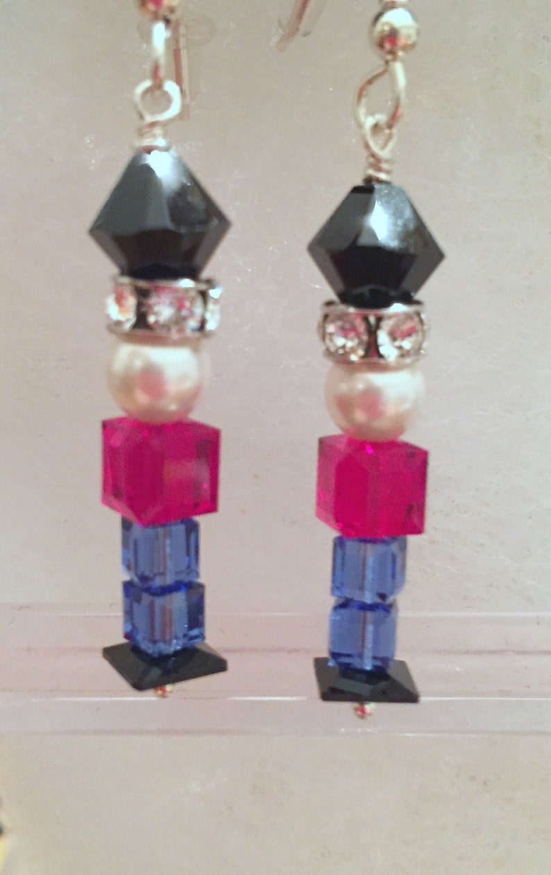 Swarovski Crystal Nutcracker, Toy Soldier Earrings Celebrate the Holidays in Style, SRAJD image 2