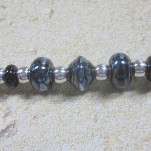 Stylus, Lampwork Beaded, Silver, Artisan Crafted, OOAK, SRAJD, Unique, One of a Kind, Touch Screen Stylus