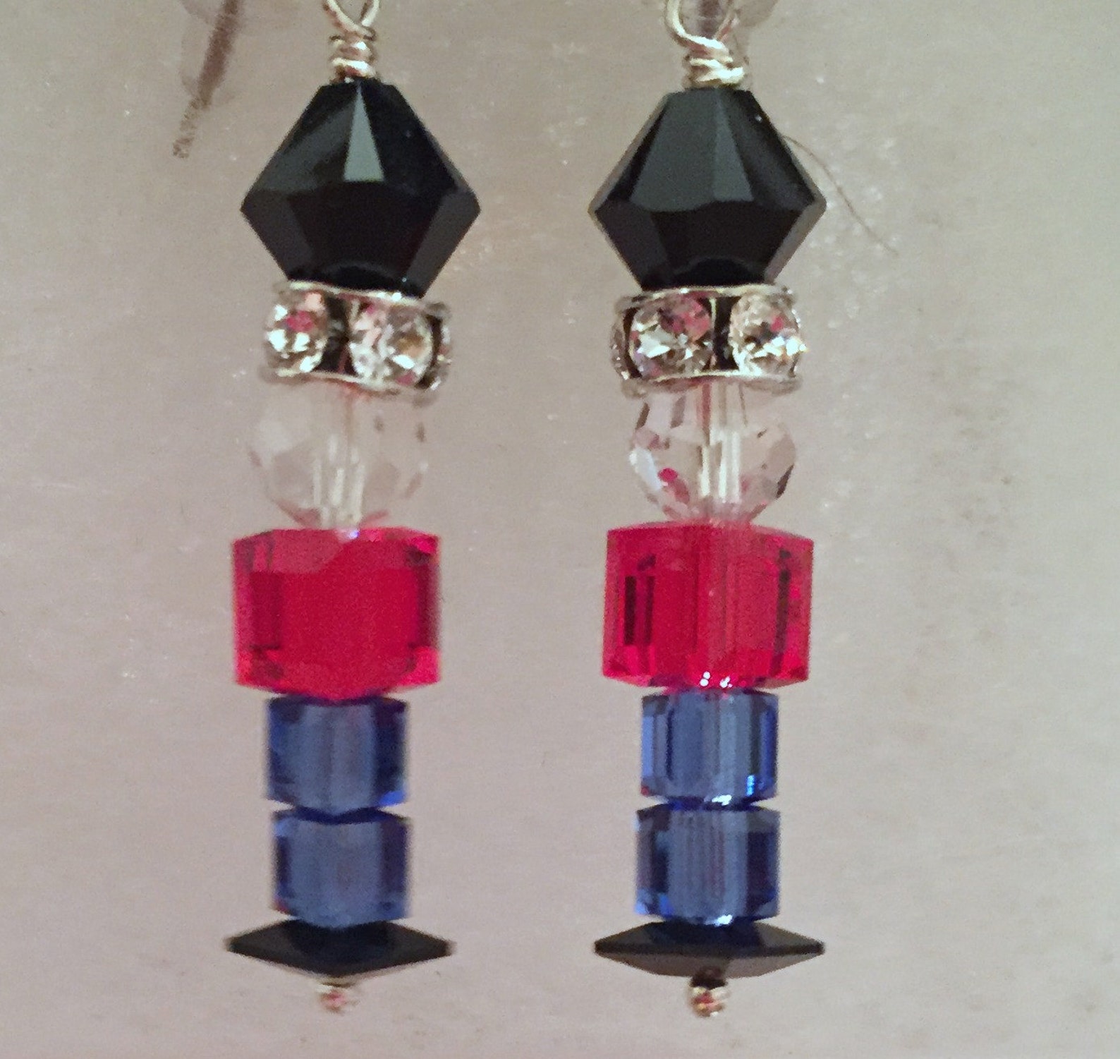 Swarovski Crystal Nutcracker, Toy Soldier Earrings Celebrate the