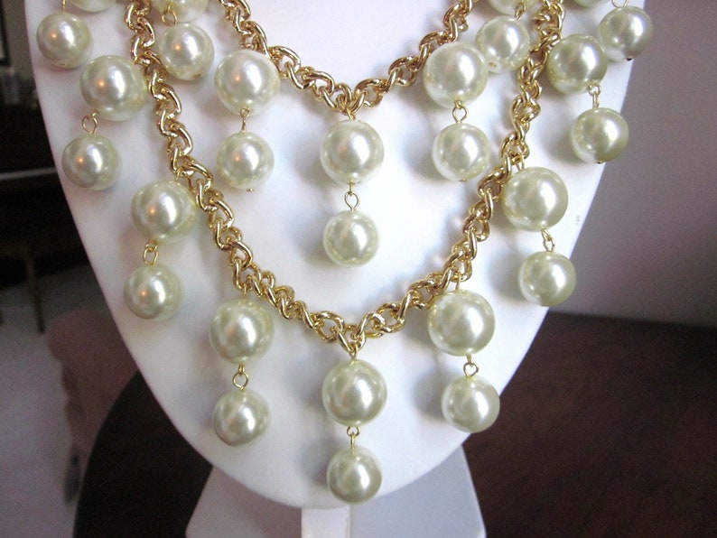 2 Broke Girls Necklace the caroline Gold and Pearl Necklace inspired by