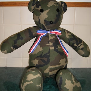 Green Camo Bear