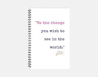 Planificador de tapa dura con espiral de 5,5 x 8,5