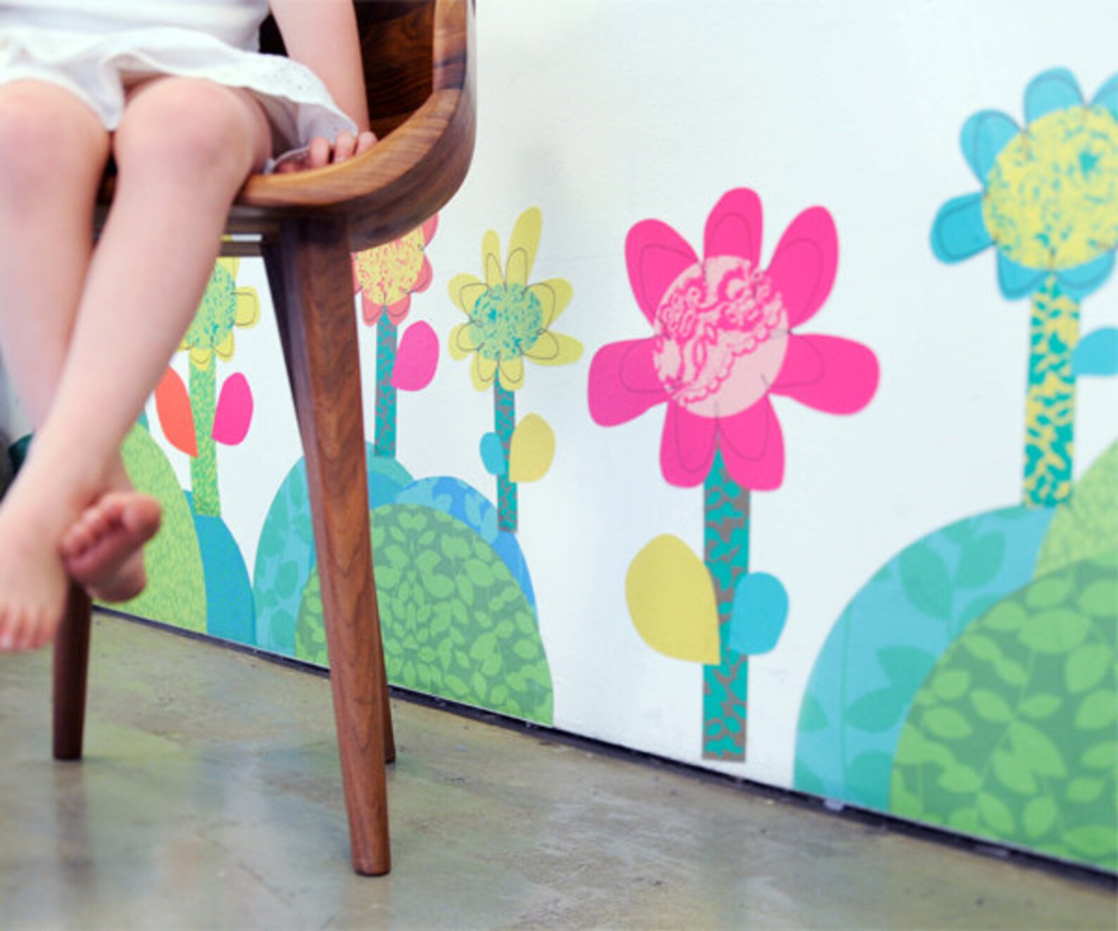 Fresh Flowers Ecofriendly Reusable Fabric Wall Decals by Pop Etsy