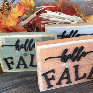 Fall tiered tray decor, hello fall, fall tray decor, rustic decor, farmhouse decor, fall tiered tray decor, farmhouse tiered, shelf sitter