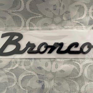 Emblem For Bronco | Badge | Full Black |