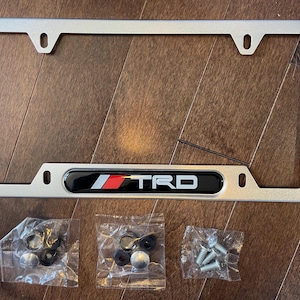 TRD License Plate Frame with Hardware