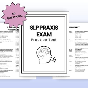SLP Praxis Exam Practice Test and Study Tool