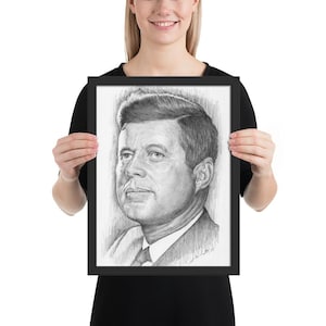 JFK - Framed matte paper poster