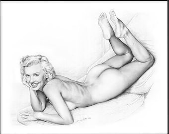 MARILYN MONROE - Nude - pin-up Digital Download HIRES
