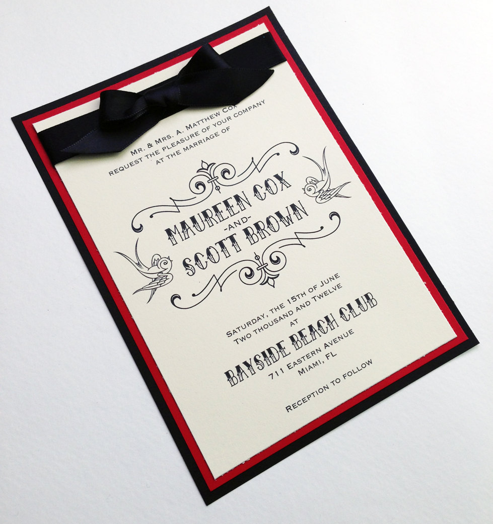 Inked - Invitaciones de boda para tatuajes - Etsy México, image size:979x1042