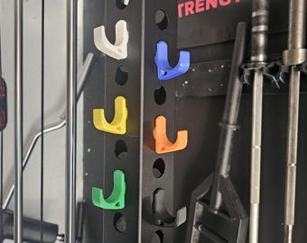 Squat Rack Storage Hooks for 1” Hole Racks