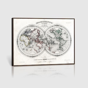 Abstract Atlas World Map Print, Digital Atlas World Map Poster, Download Old World Map, Dorm Decor Wall, Printable for Home Living Decor