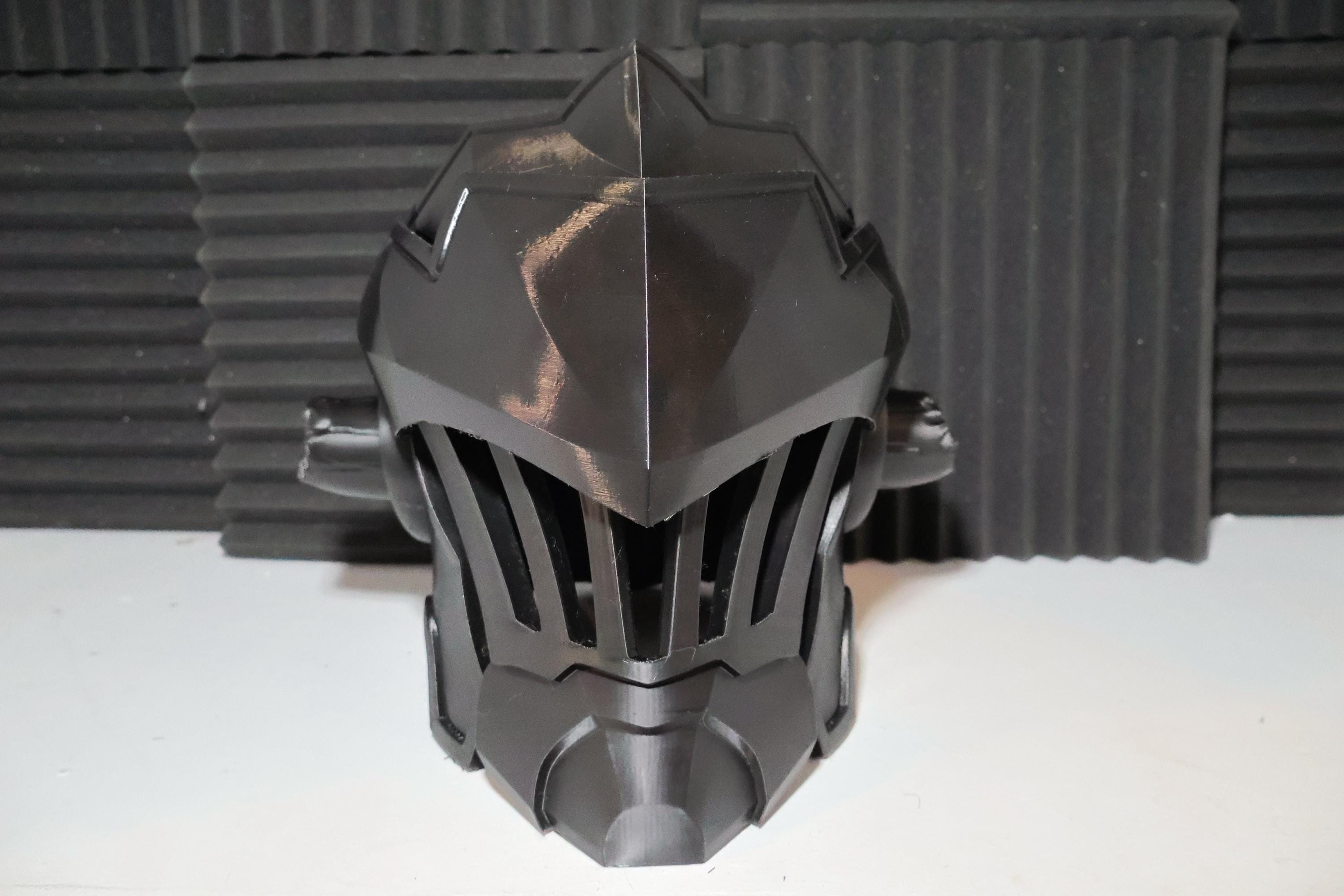Maschera Cosplay Goblin Slayer In Lattice Duro | Elmo Da Halloween | Fatto A Mano