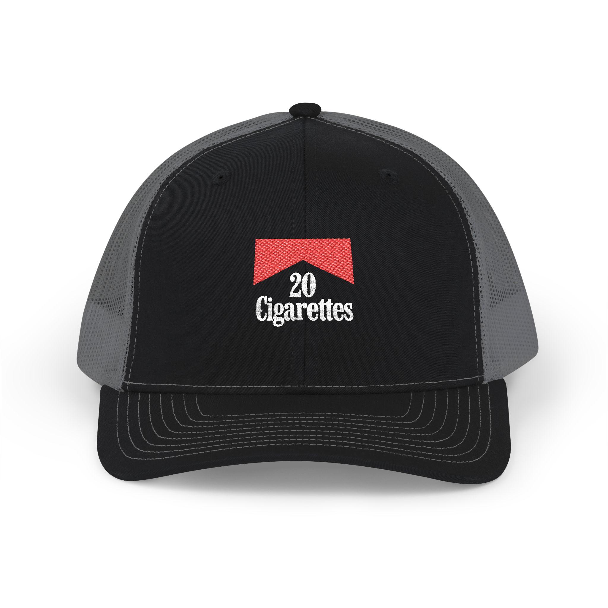 cigarette brand hats Morgan Wallen Embroidered 20 Cigarettes Trucker Cap: Country Music Concert Hat
