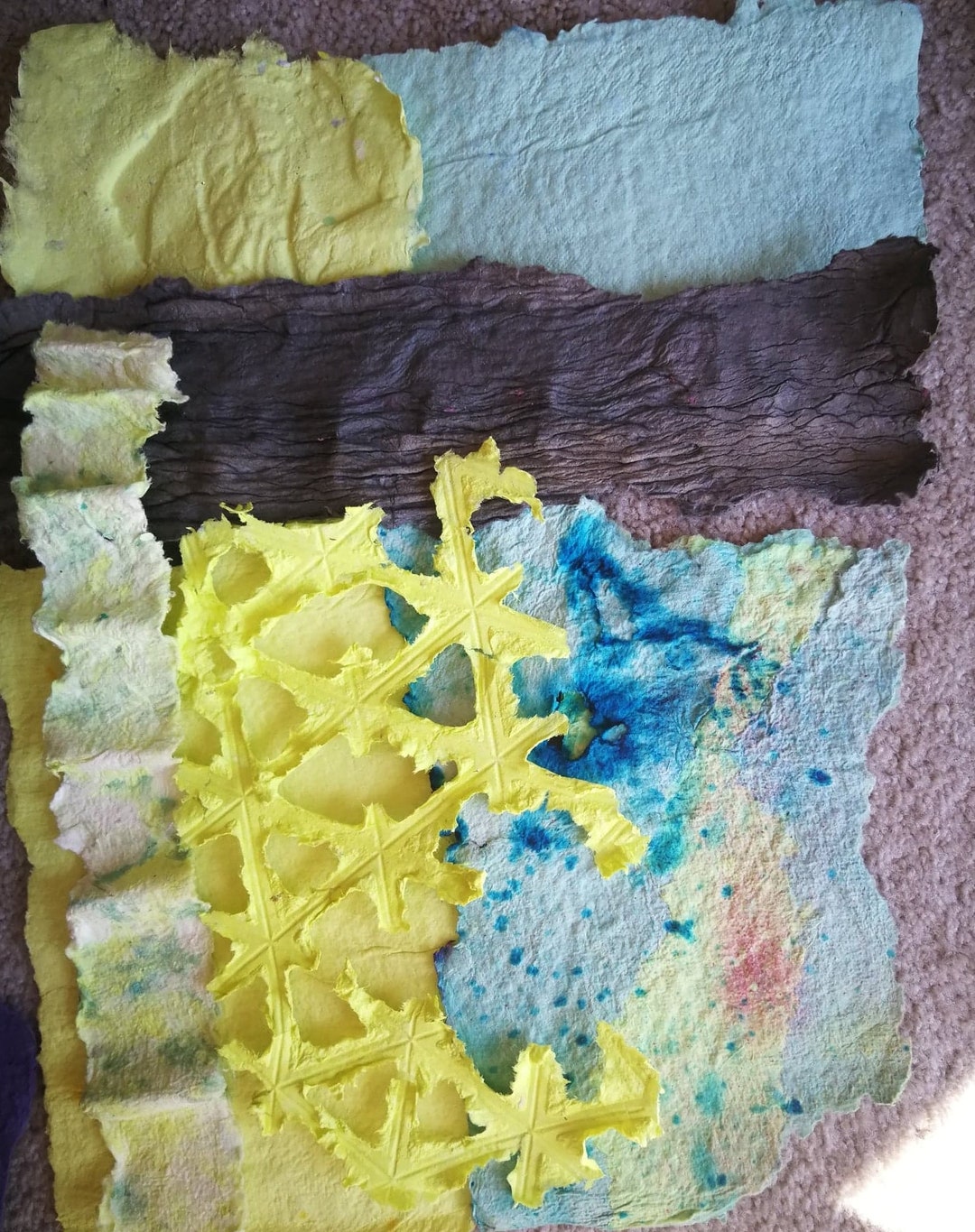 Upcycled Paper Sheets Decorative Paper Craft Deckle Edge Etsy