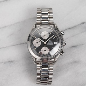 Omega Speedmaster Reduced Automatic Chronograph Panda Dial 1990s 39mm Case