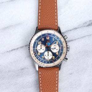 Vintage Breitling Navitmer Limited Edition Blue Dial 1992 Automatic Chronograph 38mm Case