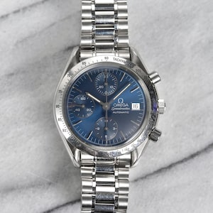 Omega Speedmaster Reduced Blue Dial Automatic Chronograph 39mm Case
