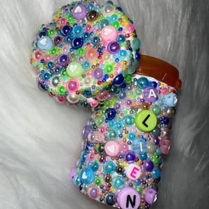 Alien Bedazzled Pill Bottle