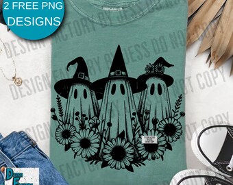 Cute Vintage Retro Ghost Halloween shirt Png, Boo Ghost Shirt Png, Retro Cottagecore Ghost Halloween PNG, Boo Halloween Sublimation Design