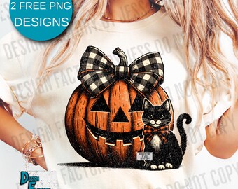 Calabaza de gato negro PNG, Amante de los gatos PNG, Halloween retro PNG, Gótico PNG, Camisa de mamá gato de Halloween, Diseños retro de Halloween Gato espeluznante otoño PNG