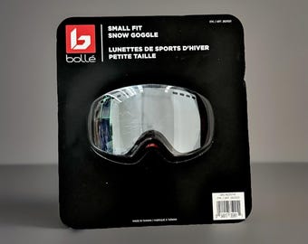 Bolle Snow Goggles, Small Fit, Anti-Fog, with Bag & Cloth