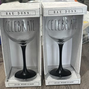 Rae Dunn Wine Glass - Etsy