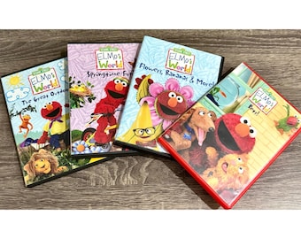 Sesame Street Elmos World DVD 4 - Movie Lot - All Working with Boxes