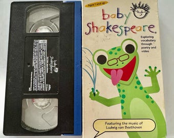 Baby einstein baby shakespeare vhs 2000 vocabulary poetry vintage learning y2k