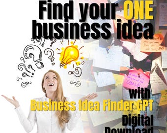 Buscador de Ideas de Negocio – Encuentra tu Idea de Producto Digital – en 48h con IA (Herramienta PDF + GPT)