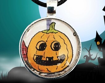 Collar con colgante de calabaza de Halloween de Snoopy de Peanuts Comics
