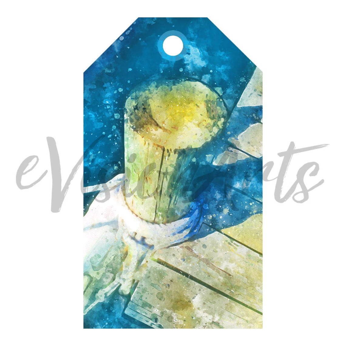 Printable BEACH GIFT TAGS Digital Download Evisionarts | Etsy